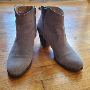 Lands End Harris ankle boot suede leather